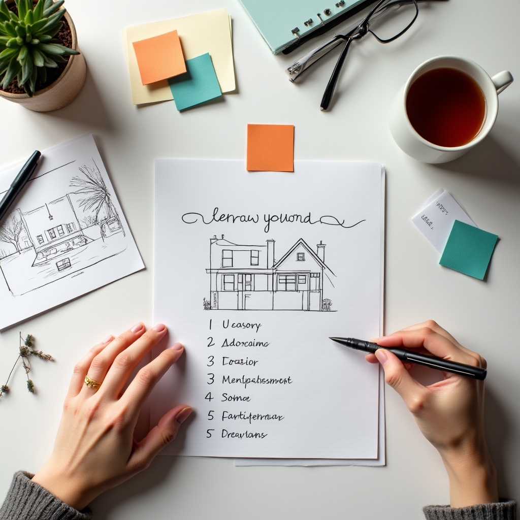 Notițe și schițe folosite la structurarea unui curs despre etapele renovării
